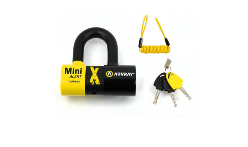 AUVRAY XTREM MINI ALERT ΚΛΕΙΔΑΡΙΑ ΔΙΣΚΟΦΡΕΝΟΥ ΜΕ ΣΥΝΑΓΕΡΜΟ YELLOW/BLACK