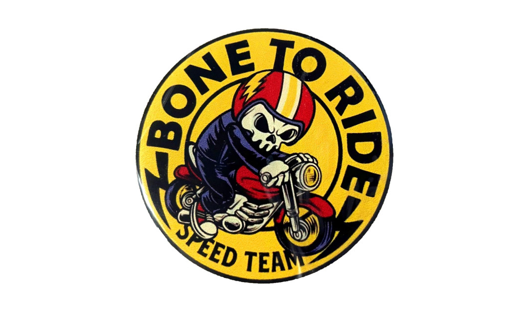 ΑΥΤΟΚΟΛΛΗΤΟ ΣΜΑΛΤΟΥ BONE TO RIDE SPEED TEAM