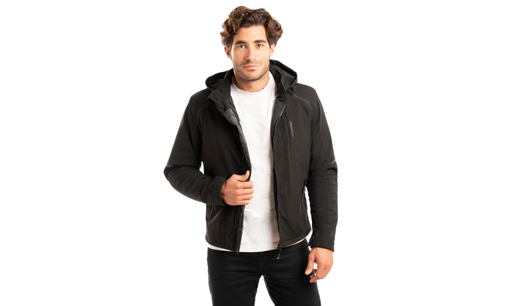 AGVPRO URBANO-DR ΜΠΟΥΦΑΝ ΜΗΧΑΝΗΣ SOFT SHELL ΜΑΥΡΟ