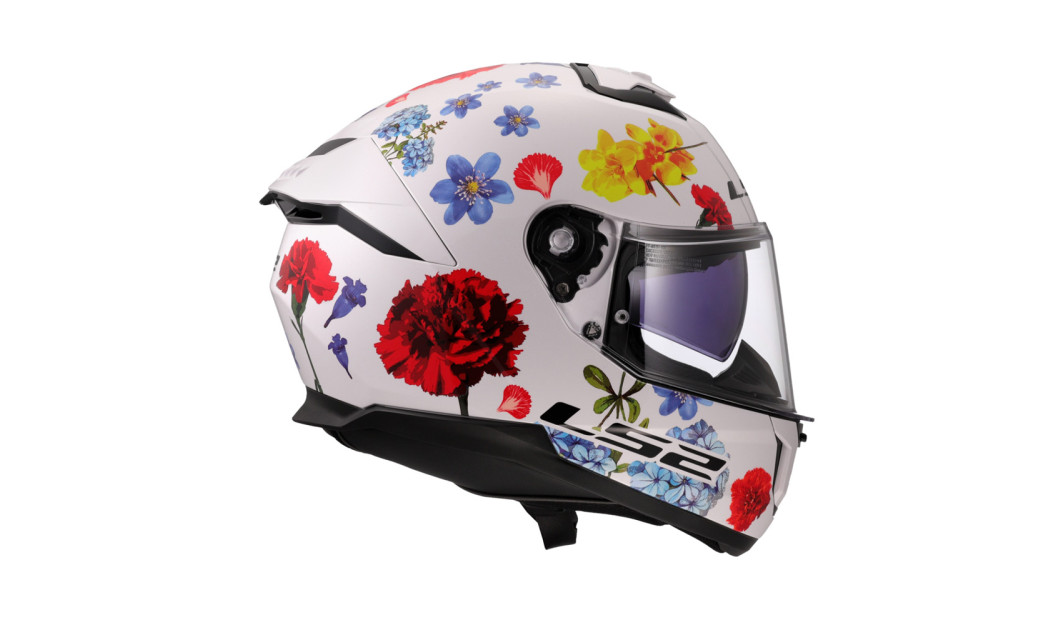 LS2 STREAM II FF808 ΚΡΑΝΟΣ FULL FACE FLOWERS PINK