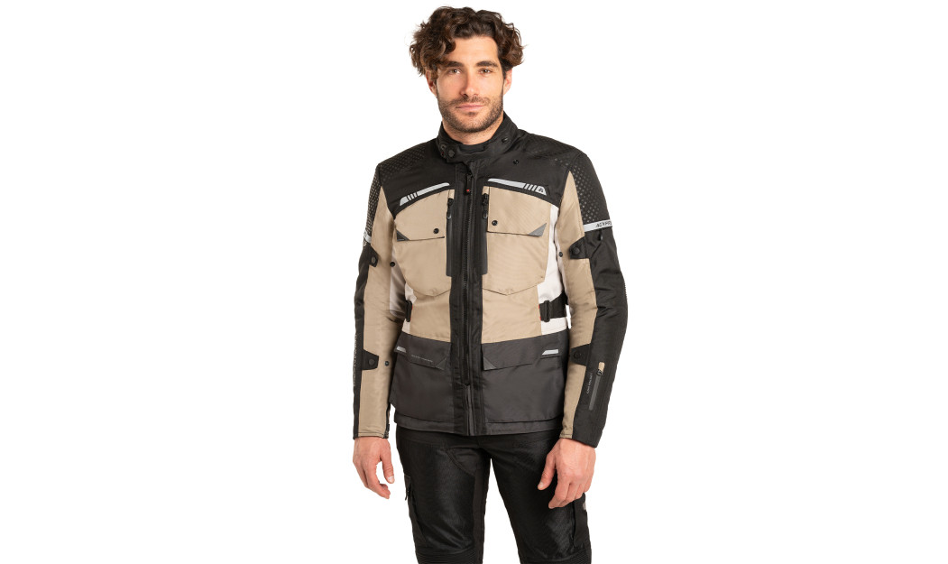 AGVPRO COMMANDER TOURING ΜΠΟΥΦΑΝ ΜΗΧΑΝΗΣ 4 ΕΠΟΧΩΝ BEIGE/BLACK 