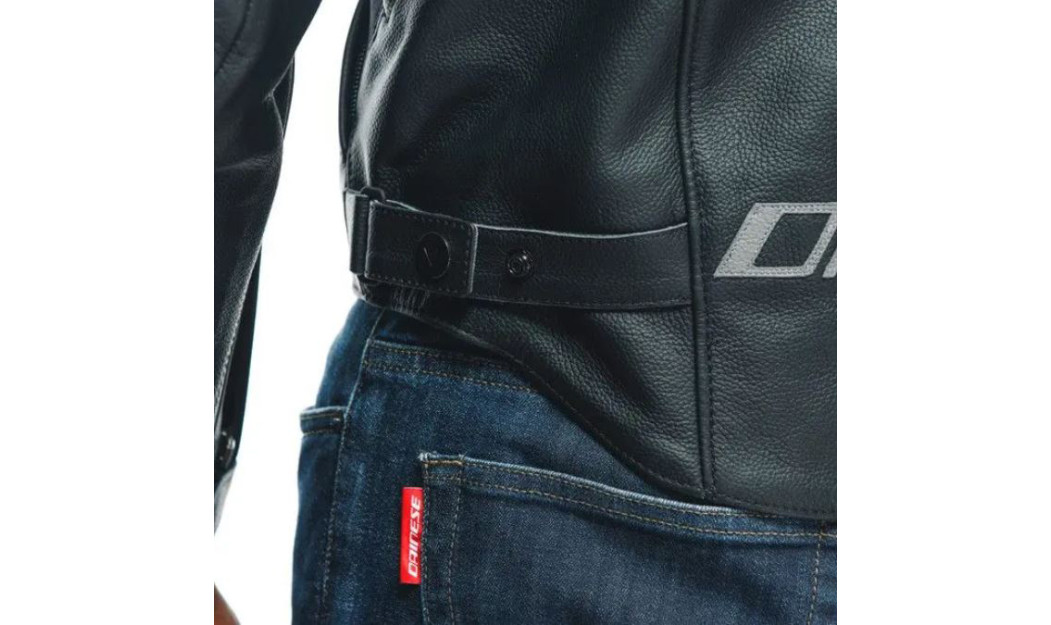 ΔΕΡΜΑΤΙΝΟ ΜΠΟΥΦΑΝ ΜΗΧΑΝΗΣ DAINESE RACING 4 PERF. BLACK/ BLACK