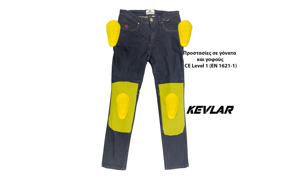 AGVPRO JEANS X-TIME KEVLAR ΠΑΝΤΕΛΟΝΙ ΜΗΧΑΝΗΣ DARK BLUE 