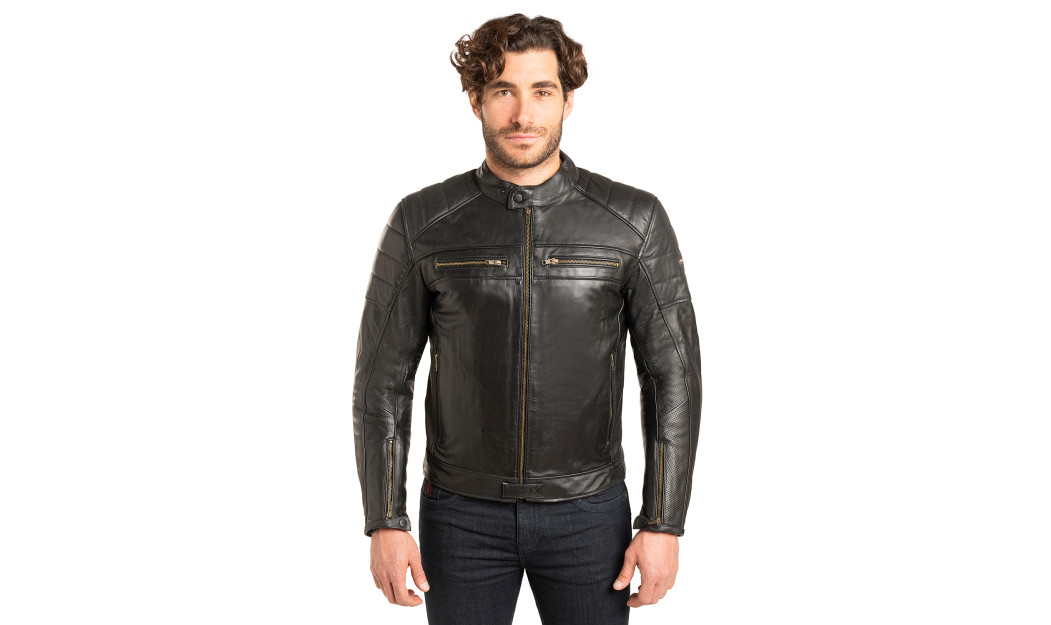 AGVPRO CITY RIDER ΜΠΟΥΦΑΝ ΜΗΧΑΝΗΣ ΔΕΡΜΑΤΙΝΟ ΜΑΥΡΟ