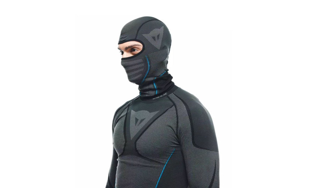 DAINESE DRY MOTORCYCLE TECHNICAL BALACLAVA  BLACK/ BLUE 