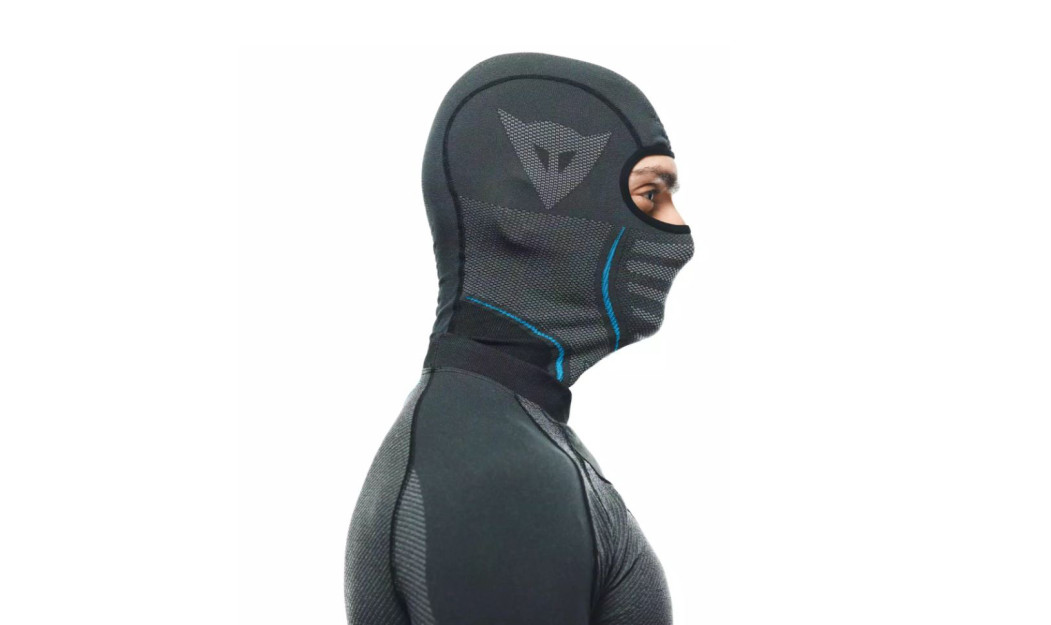 DAINESE DRY MOTORCYCLE TECHNICAL BALACLAVA  BLACK/ BLUE 