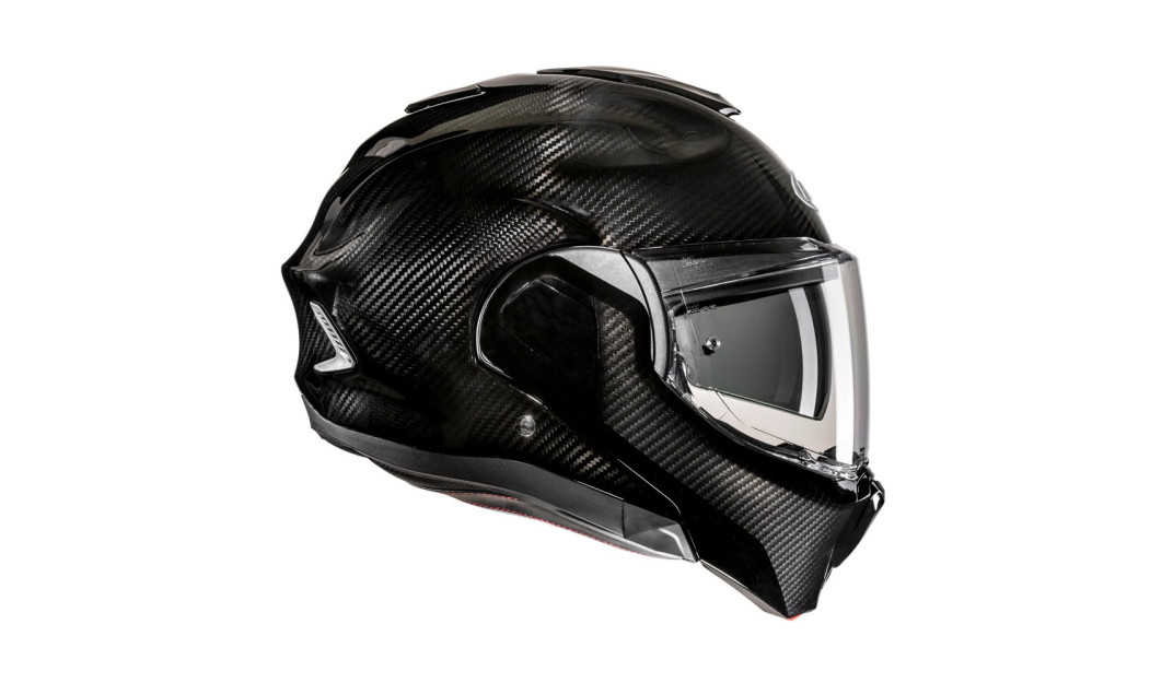 HJC F100 CARBON SOLID BLACK ΚΡΑΝΟΣ FLIP UP SYSTEM