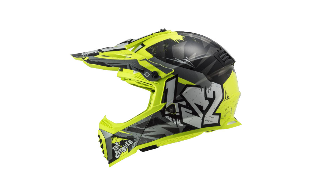 LS2 MX437J FAST EVO II MINI CRUSHER ΚΡΑΝΟΣ ΠΑΙΔΙΚΟ ENDURO FLUO