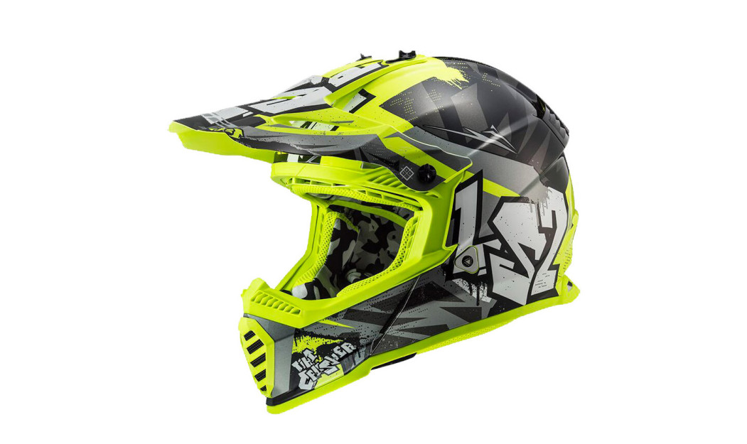 LS2 MX437J FAST EVO II MINI CRUSHER ΚΡΑΝΟΣ ΠΑΙΔΙΚΟ ENDURO FLUO