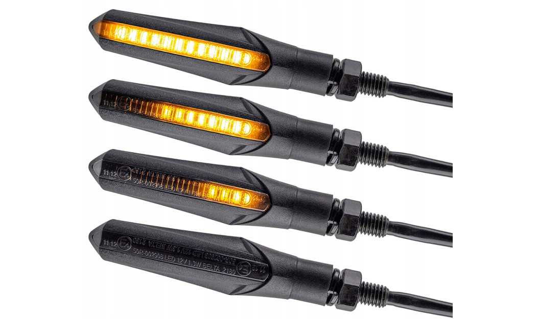AGVPRO LUM-630 ΦΛΑΣ ΜΗΧΑΝΗΣ LED ΠΟΡΤΟΚΑΛΙ ΜΕ ΣΚΟΥΡΟ ΦΥΜΕ ΚΡΥΣΤΑΛΛΟ