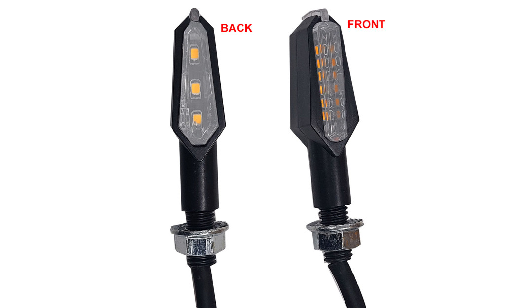 ΦΛΑΣ ΜΗΧΑΝΗΣ LUM-600 LED ΠΟΡΤΟΚΑΛΙ ΜΕ ΔΙΑΦΑΝΗ ΤΖΑΜΑΚΙ
