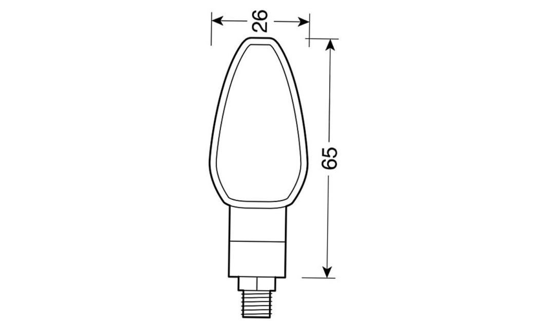 FALCON ΦΛΑΣ ΜΗΧΑΝΗΣ LED ΠΟΡΤΟΚΑΛΙ ΜΕ ΦΥΜΕ ΤΖΑΜΑΚΙ F75155