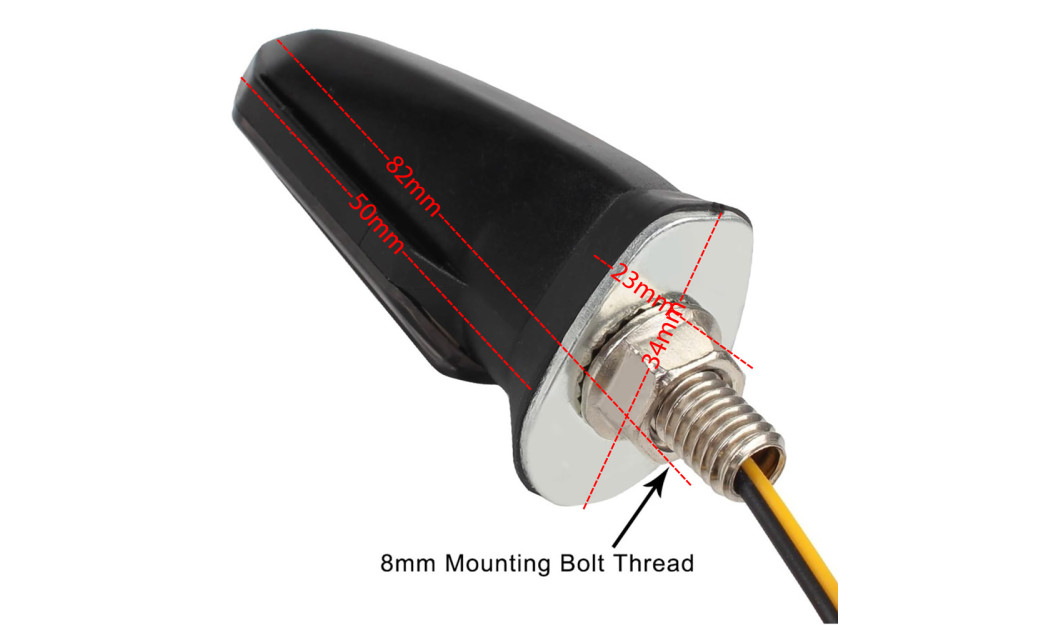 AGVPRO LUM-850 MINI ΦΛΑΣ ΜΗΧΑΝΗΣ ΓΙΑ ΥΑΜΑΗΑ LED  8MM ΜΕ ΚΙΤΡΙΝΟ ΦΩΤΙΣΜΟ ΔΙΑΦΑΝΕΣ