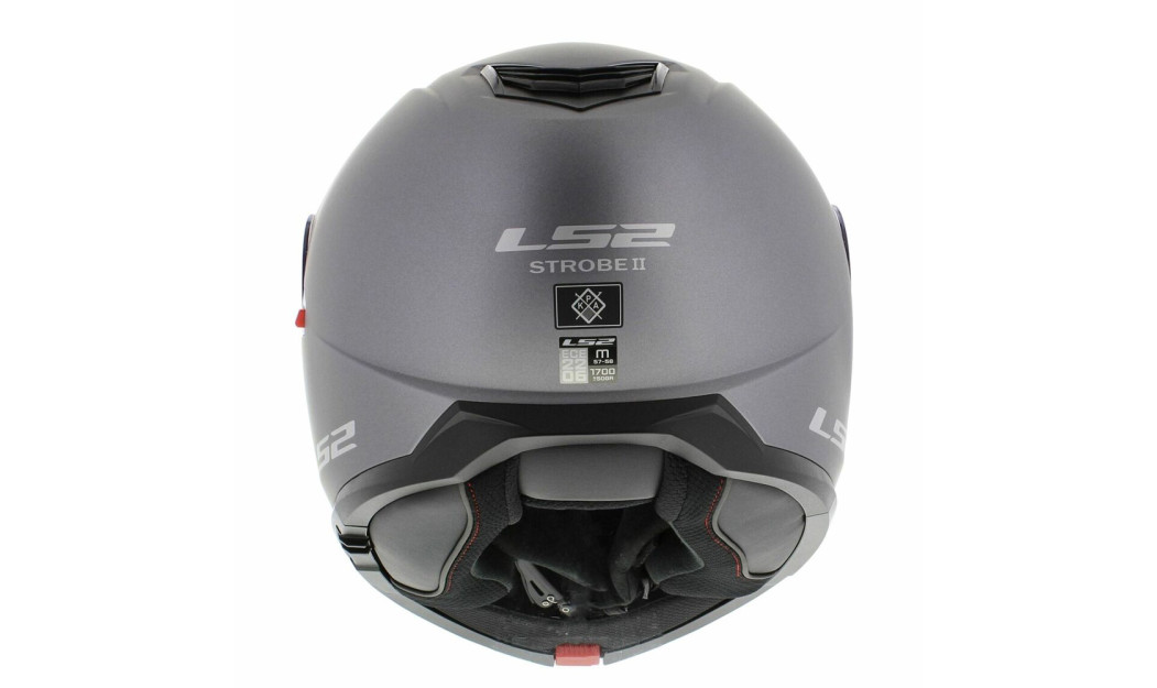LS2 FF908 STROBE II ΚΡΑΝΟΣ ΜΗΧΑΝΗΣ FLIP UP MATT TITANIUM