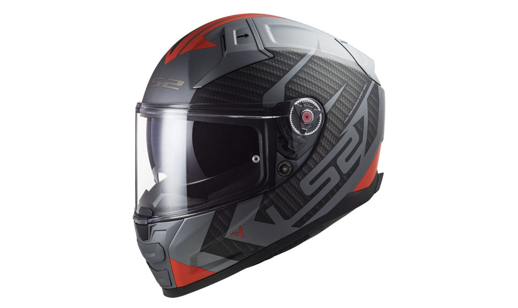 LS2 VECTOR II FF811 SPLITTER ΚΡΑΝΟΣ FULL FACE MATT TITANIUM RED