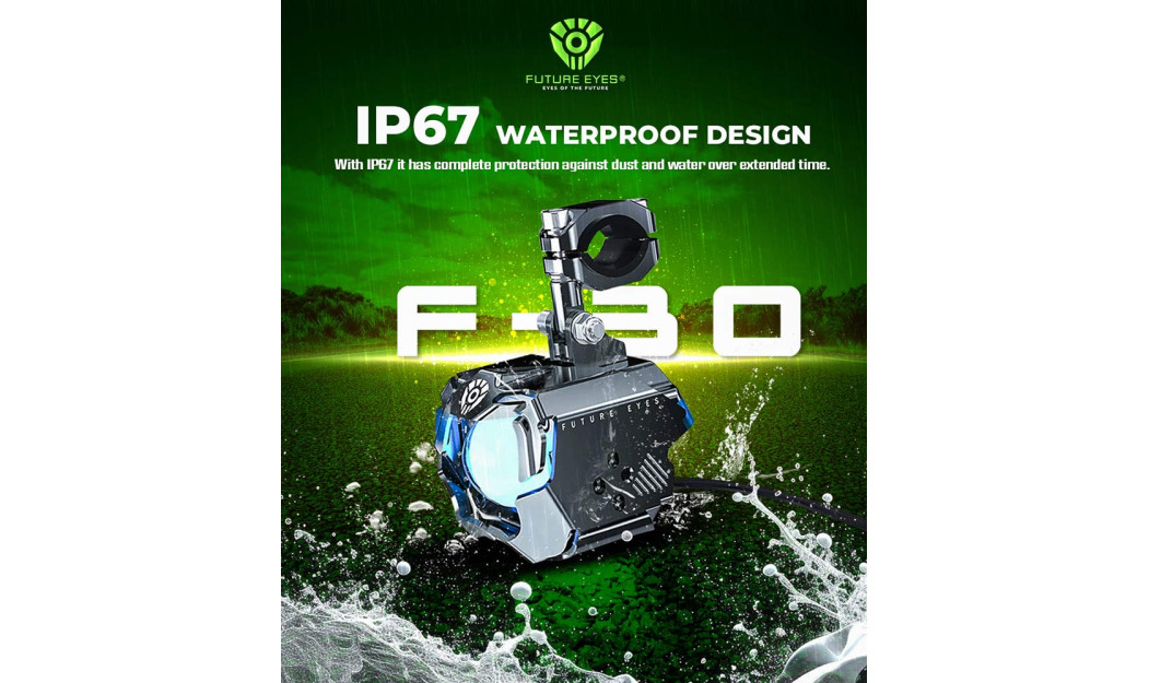 FUTURE EYES F30P LED 120W IP67 10000LM ΠΡΟΒΟΛΑΚΙΑ ΜΗΧΑΝΗΣ ΣΕΤ ΛΕΥΚΟ/ ΚΙΤΡΙΝΟ