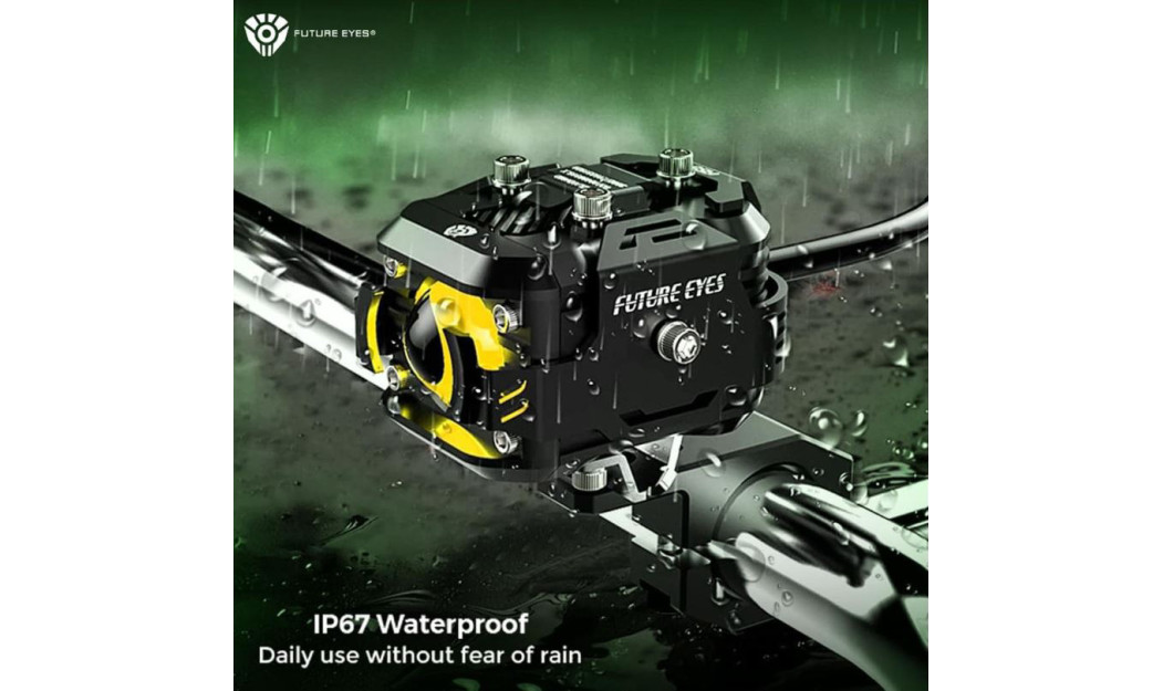 FUTURE EYES F150 PRO (ΜΕ DRL) LED 60W IP67 6000LM ΠΡΟΒΟΛΑΚΙΑ ΜΗΧΑΝΗΣ ΣΕΤ ΚΙΤΡΙΝΟ/ ΛΕΥΚΟ