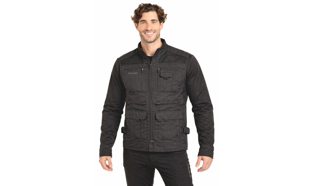 AGVPRO VEST ΓΙΛΕΚΟ ΜΗΧΑΝΗΣ ΔΙΚΤΥΩΤΟ BLACK