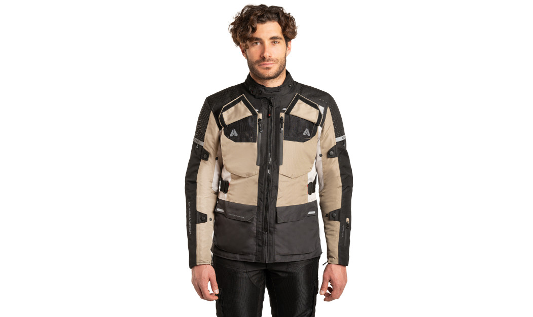 AGVPRO COMMANDER TOURING ΜΠΟΥΦΑΝ ΜΗΧΑΝΗΣ 4 ΕΠΟΧΩΝ BEIGE/BLACK 