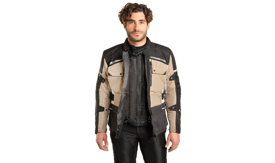 AGVPRO COMMANDER TOURING ΜΠΟΥΦΑΝ ΜΗΧΑΝΗΣ 4 ΕΠΟΧΩΝ BEIGE/BLACK 