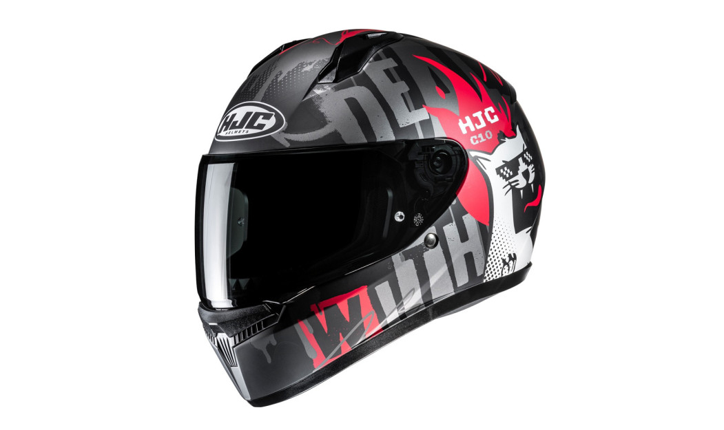 HJC C10 FOP MC1SF ΚΡΑΝΟΣ FULL FACE RED BLACK