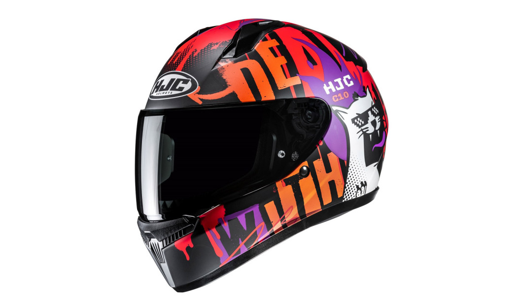 HJC C10 FOP MC7SF ΚΡΑΝΟΣ FULL FACE PURPLE RED