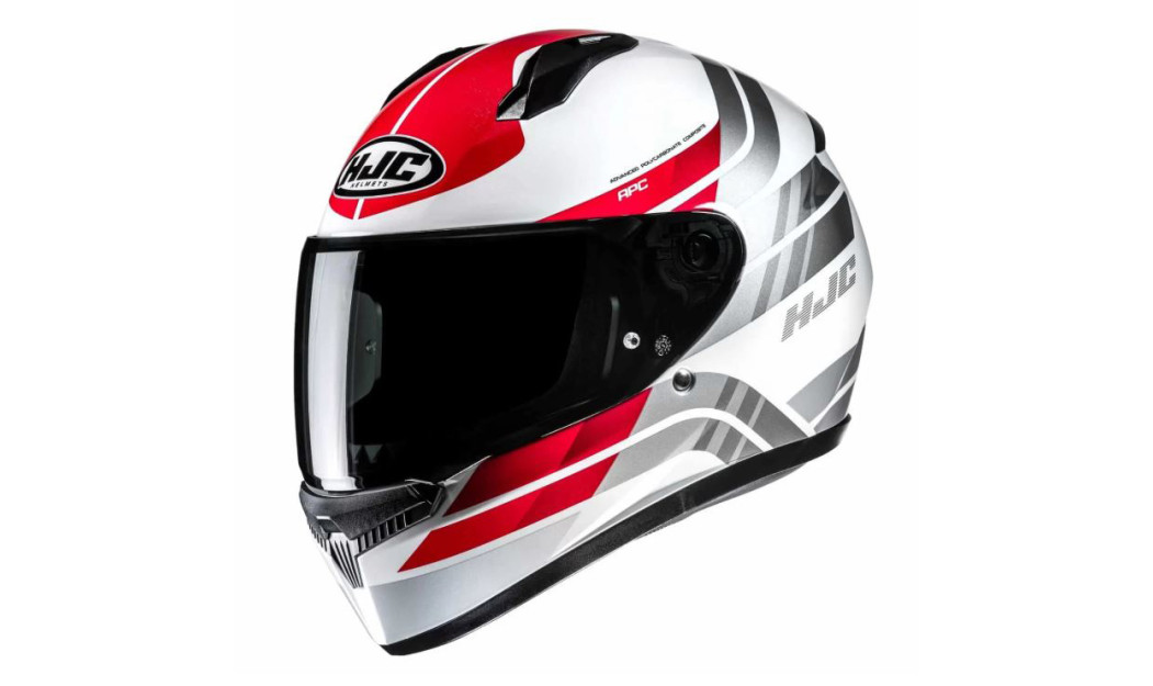 HJC C10 HIPER MC1 ΚΡΑΝΟΣ FULL FACE WHITE RED TITANIUM