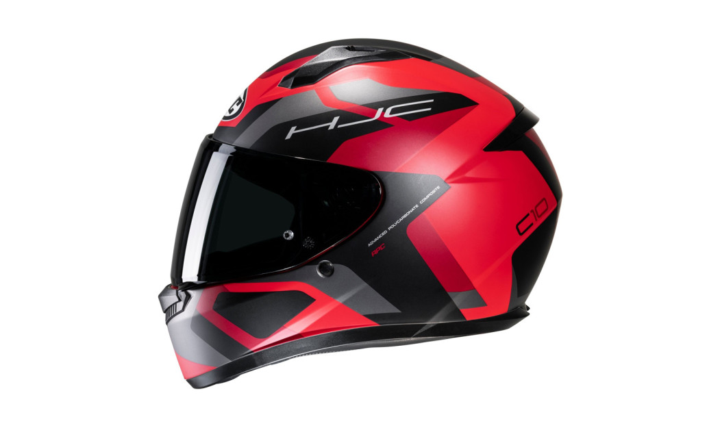 HJC C10 TINS MC1SF ΚΡΑΝΟΣ FULL FACE BLACK RED