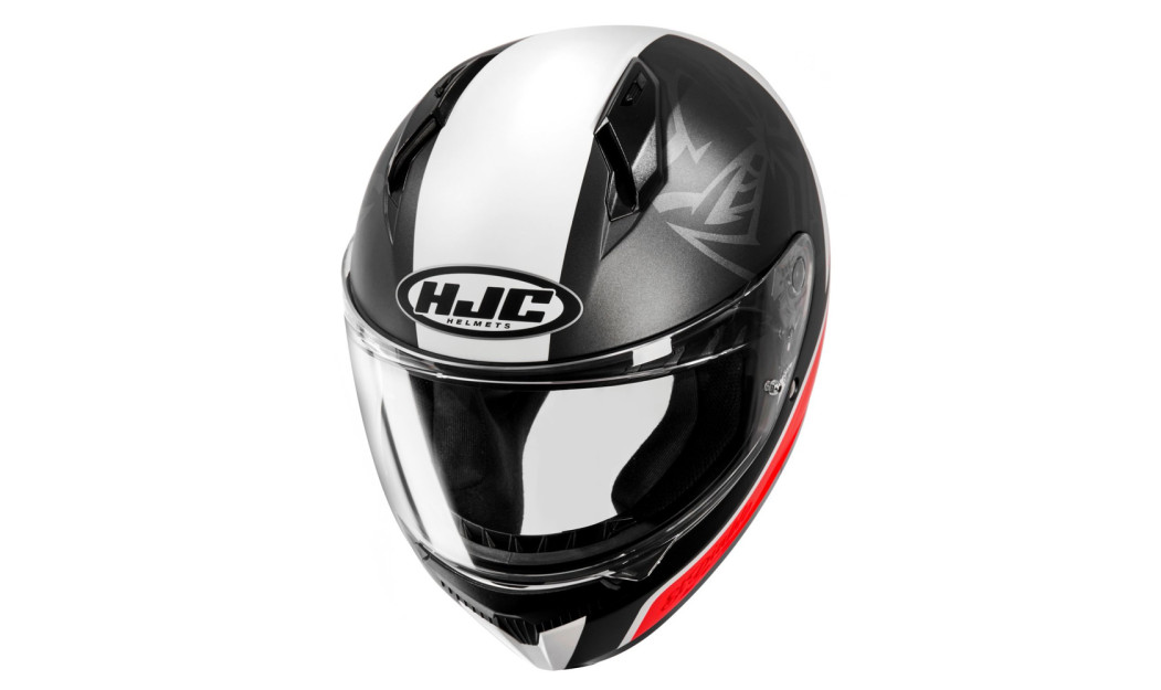 HJC C10 FQ20 QUARTARARO MC1SF ΚΡΑΝΟΣ FULL FACE BLACK WHITE RED