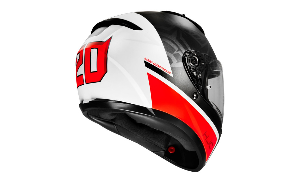 HJC C10 FQ20 QUARTARARO MC1SF ΚΡΑΝΟΣ FULL FACE BLACK WHITE RED