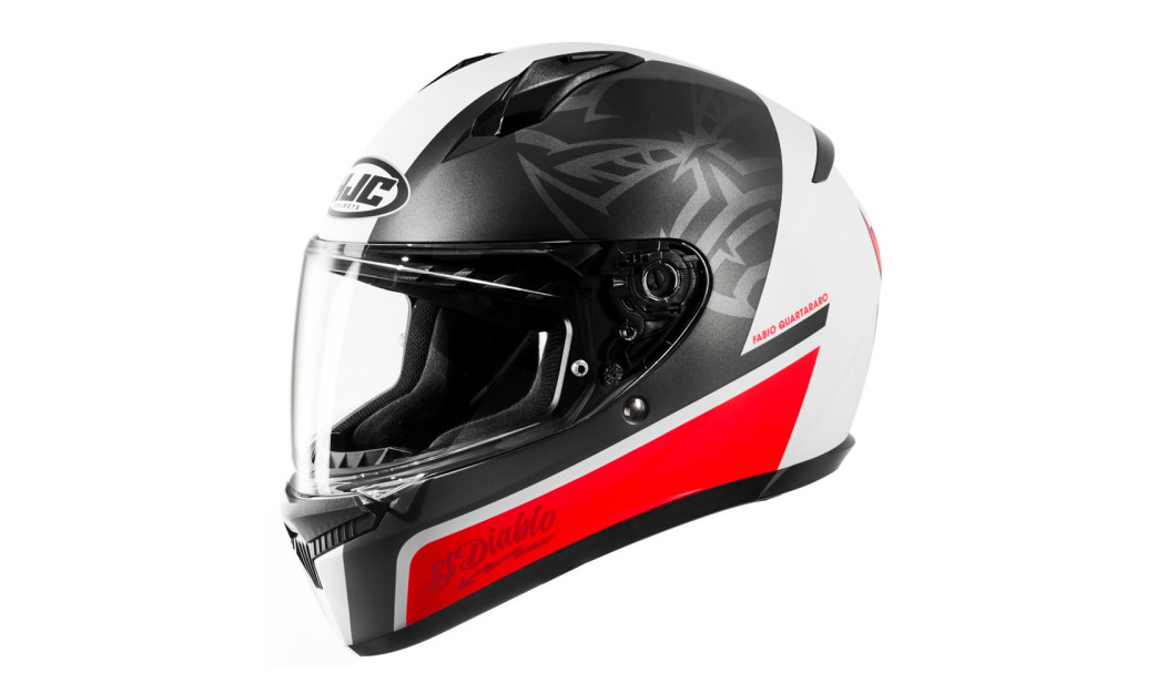 HJC C10 FQ20 QUARTARARO MC1SF ΚΡΑΝΟΣ FULL FACE BLACK WHITE RED