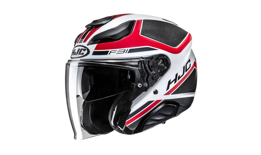 HJC F31 CERON MC1SF ΚΡΑΝΟΣ JET RED WHITE BLACK