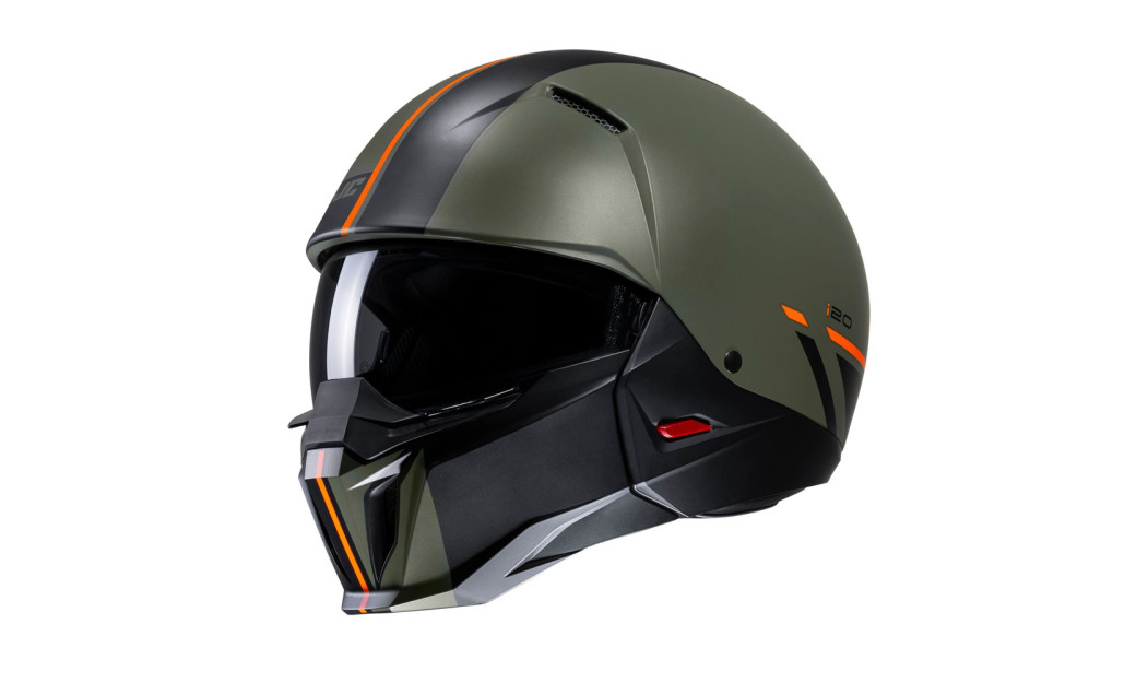 HJC i20 BATOL MC4SF ΚΡΑΝΟΣ FULL FACE ΜΕ ΑΠΟΣΠΩΜΕΝΟ ΠΙΓΟΥΝΙ KHAKI BLACK