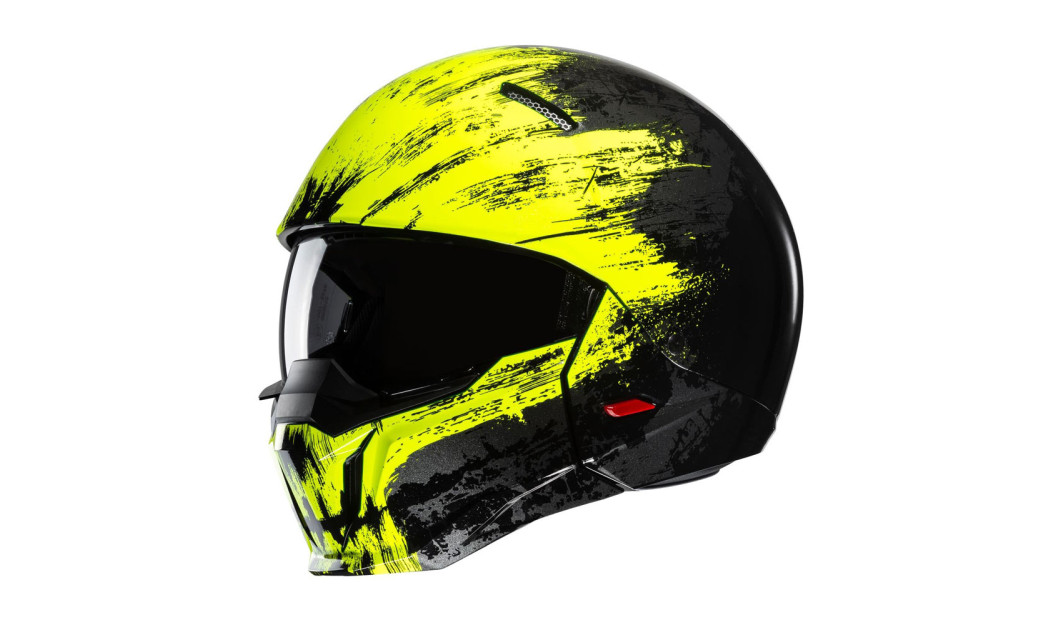 HJC i20 FURIA MC3HSF ΚΡΑΝΟΣ FULL FACE ΜΕ ΑΠΟΣΠΩΜΕΝΟ ΠΙΓΟΥΝΙ FLUO BLACK