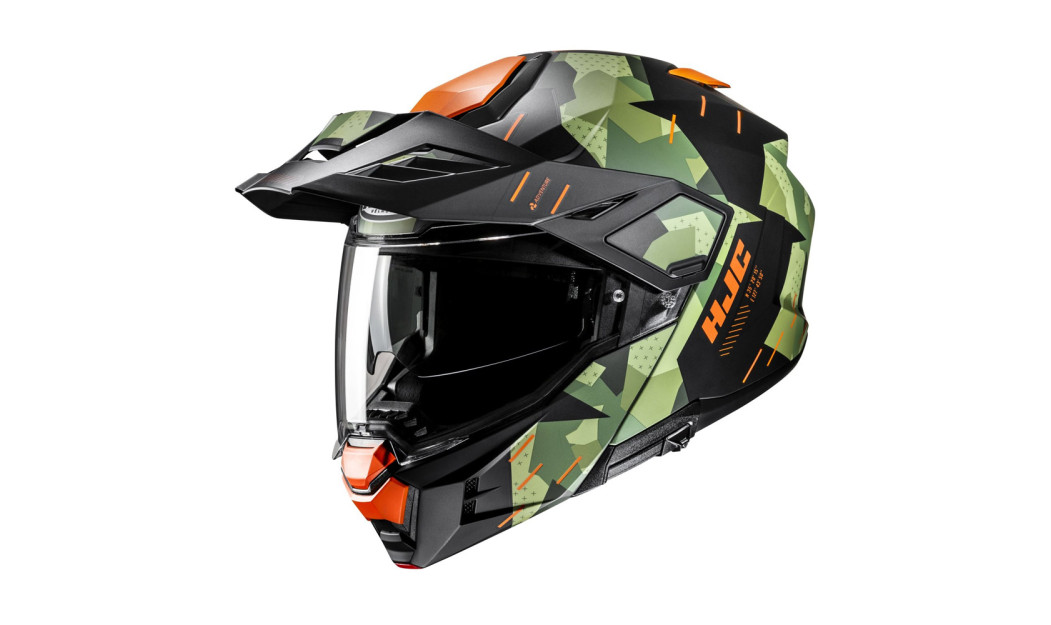 HJC i80 ROKI MC47SF ΚΡΑΝΟΣ FLIP UP ENDURO ΜΕ ΓΕΙΣΟ ORANGE GREEN