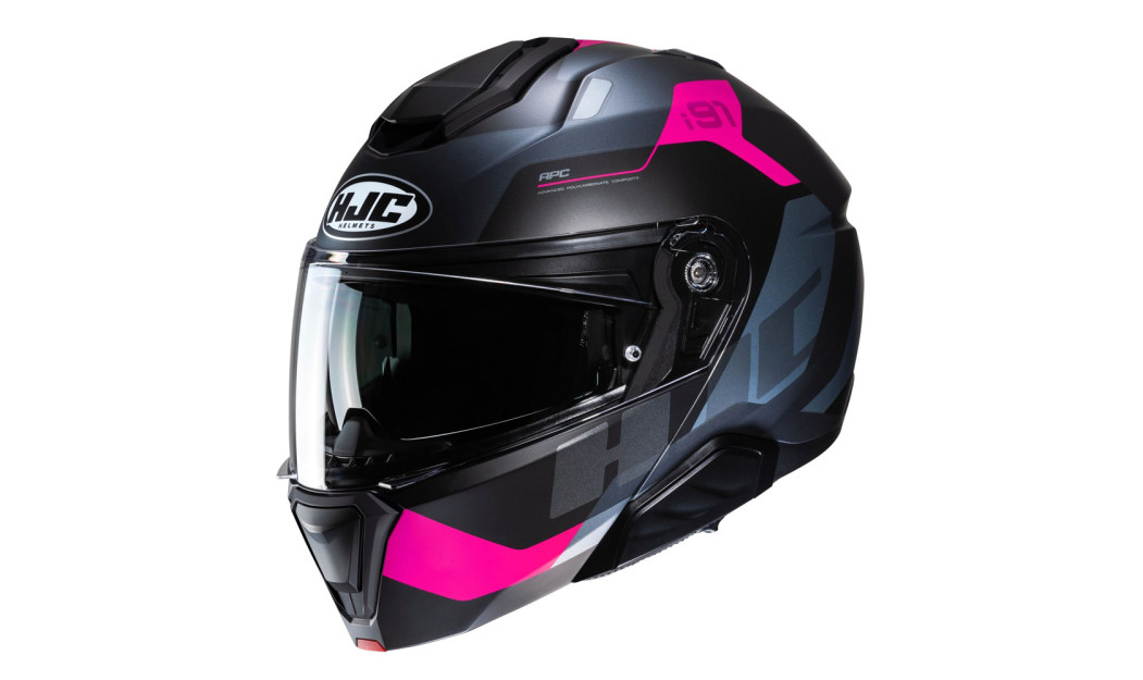 HJC i91 CARST MC8SF ΚΡΑΝΟΣ FLIP UP PINK BLUE