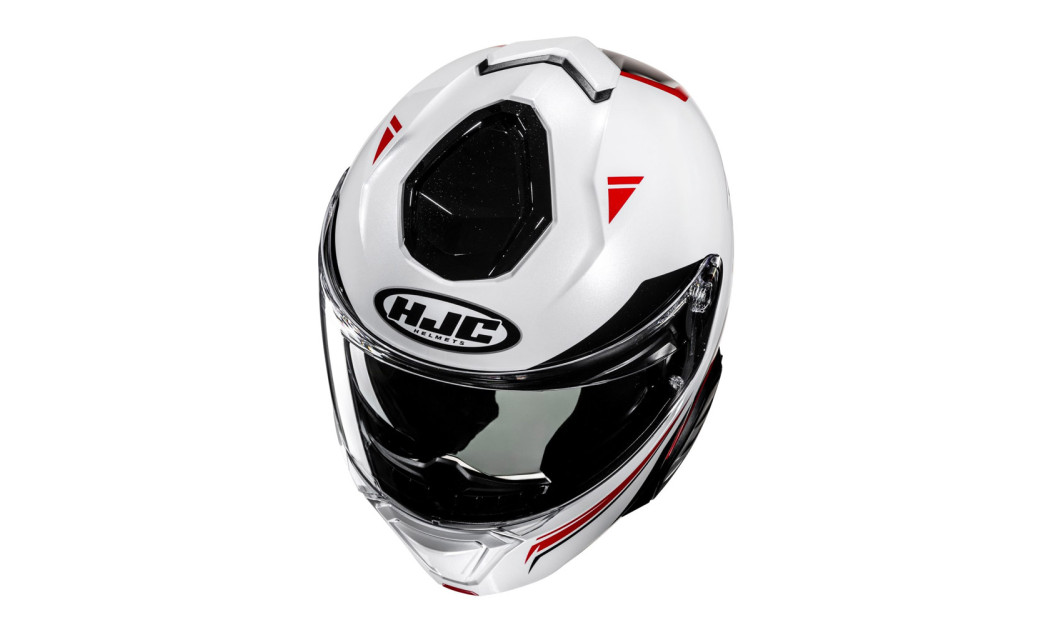 HJC i91 TRICUS MC1 ΚΡΑΝΟΣ FLIP UP WHITE RED