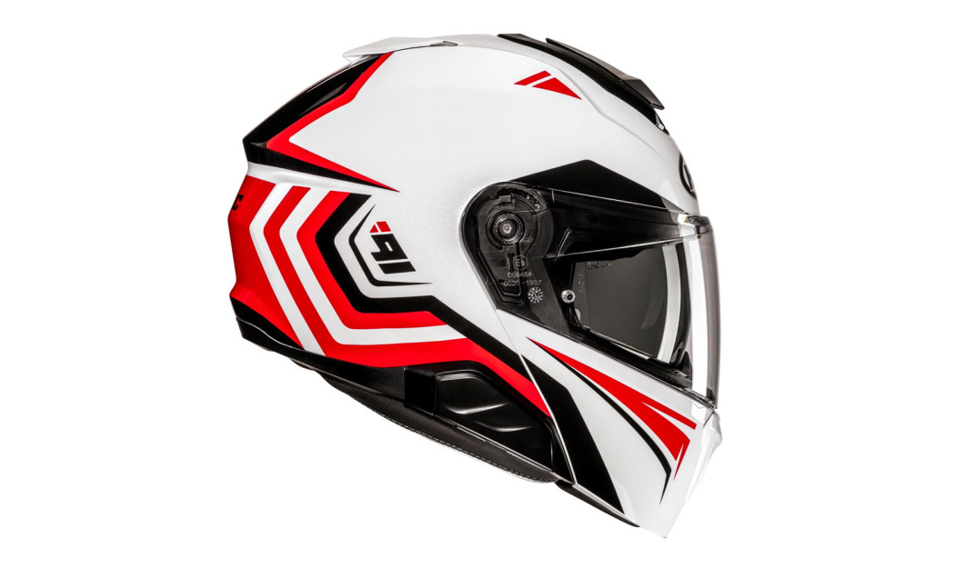 HJC i91 TRICUS MC1 ΚΡΑΝΟΣ FLIP UP WHITE RED