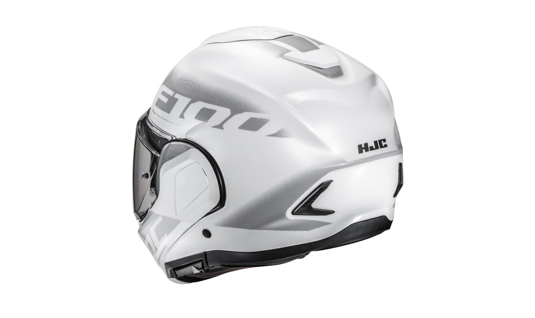 HJC F100 HETAL MC10 ΚΡΑΝΟΣ FLIP UP SYSTEM KEVLAR WHITE SILVER