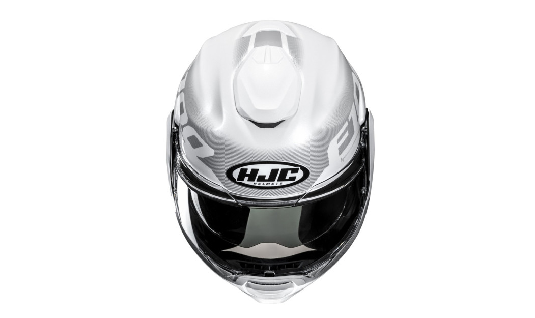 HJC F100 HETAL MC10 ΚΡΑΝΟΣ FLIP UP SYSTEM KEVLAR WHITE SILVER