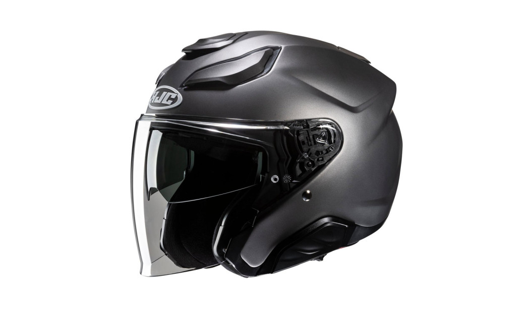 HJC F31 ΚΡΑΝΟΣ JET SEMI FLAT TITANIUM