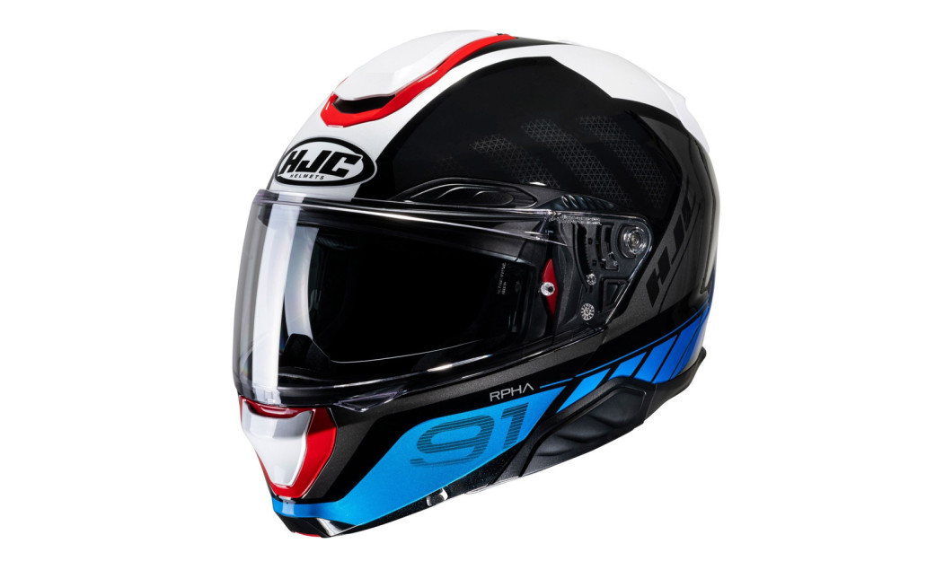 HJC RPHA 91 RAFINO MC21 ΚΡΑΝΟΣ FLIP UP BLACK RED BLUE