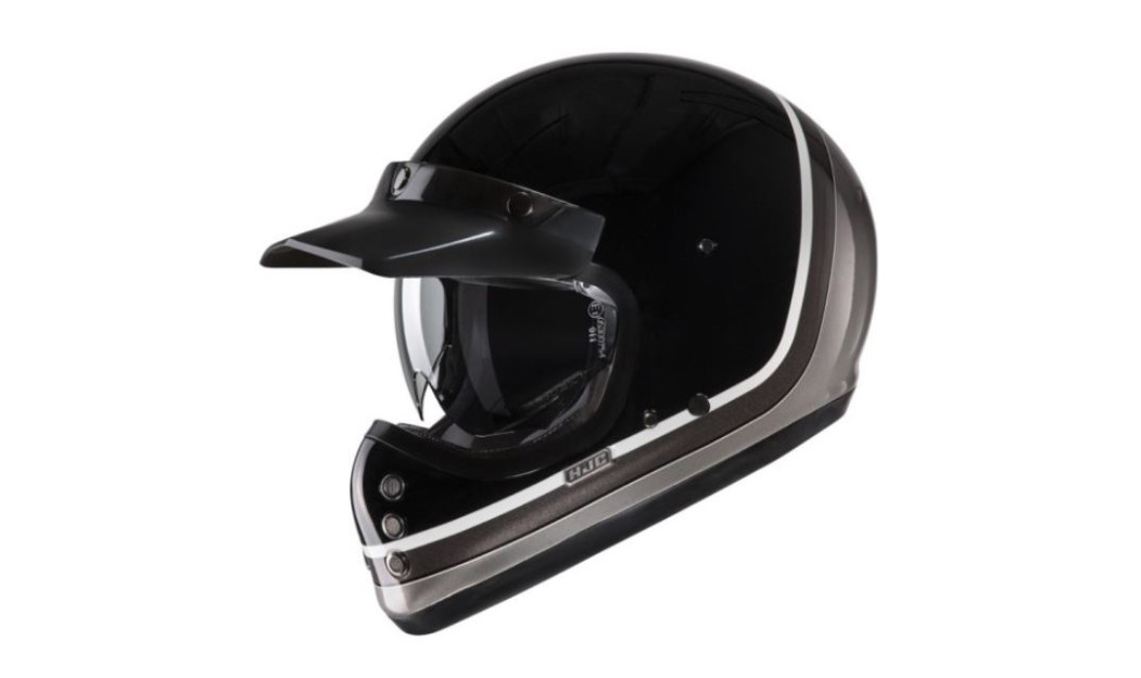 HJC V60 SCOBY MC5 ΚΡΑΝΟΣ ΜΗΧΑΝΗΣ KEVLAR OFF ROAD VINTAGE BLACK
