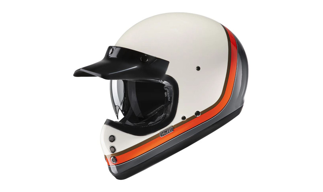 HJC V60 SCOBY MC7 ΚΡΑΝΟΣ ΜΗΧΑΝΗΣ KEVLAR OFF ROAD VINTAGE BEIGE