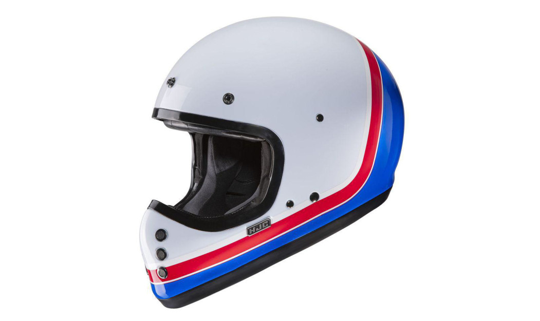 HJC V60 SCOBY MC21 ΚΡΑΝΟΣ ΜΗΧΑΝΗΣ KEVLAR OFF ROAD VINTAGE LIGHT BLUE