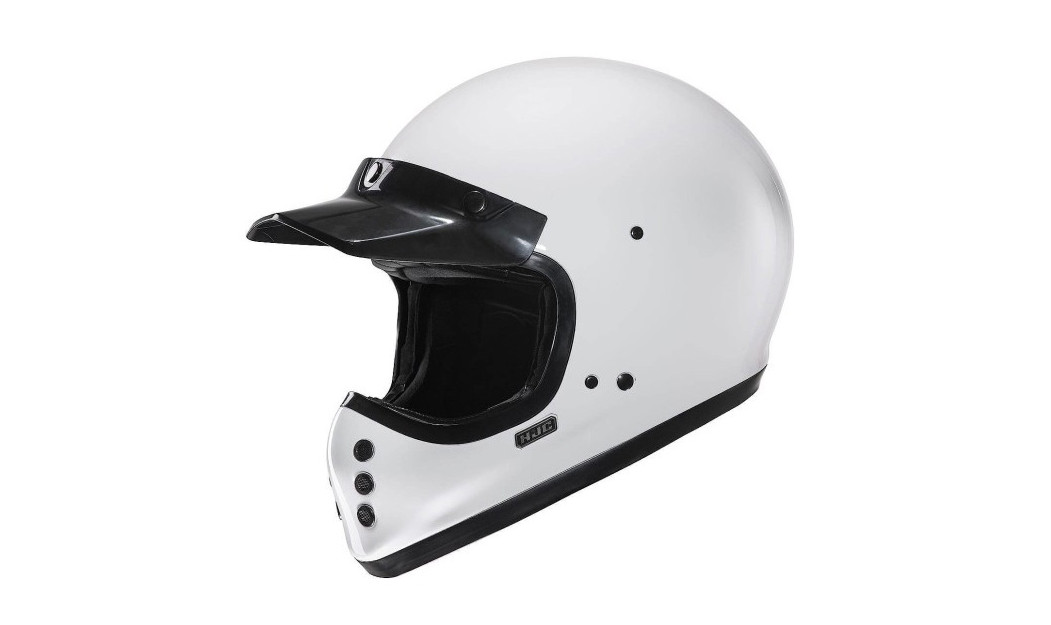 HJC V60 ΚΡΑΝΟΣ ΜΗΧΑΝΗΣ KEVLAR OFF ROAD VINTAGE WHITE