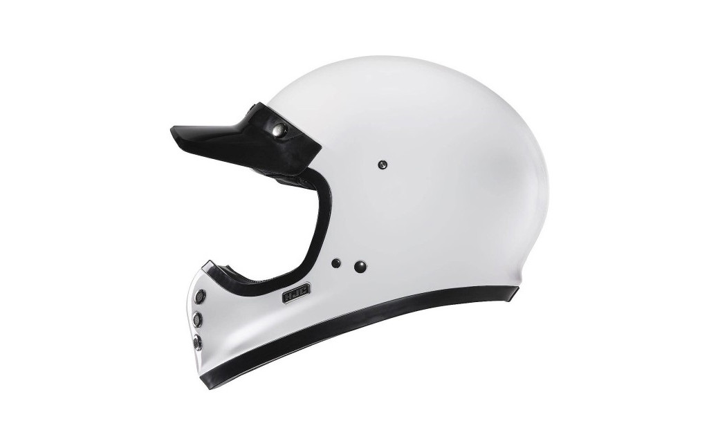 HJC V60 ΚΡΑΝΟΣ ΜΗΧΑΝΗΣ KEVLAR OFF ROAD VINTAGE WHITE