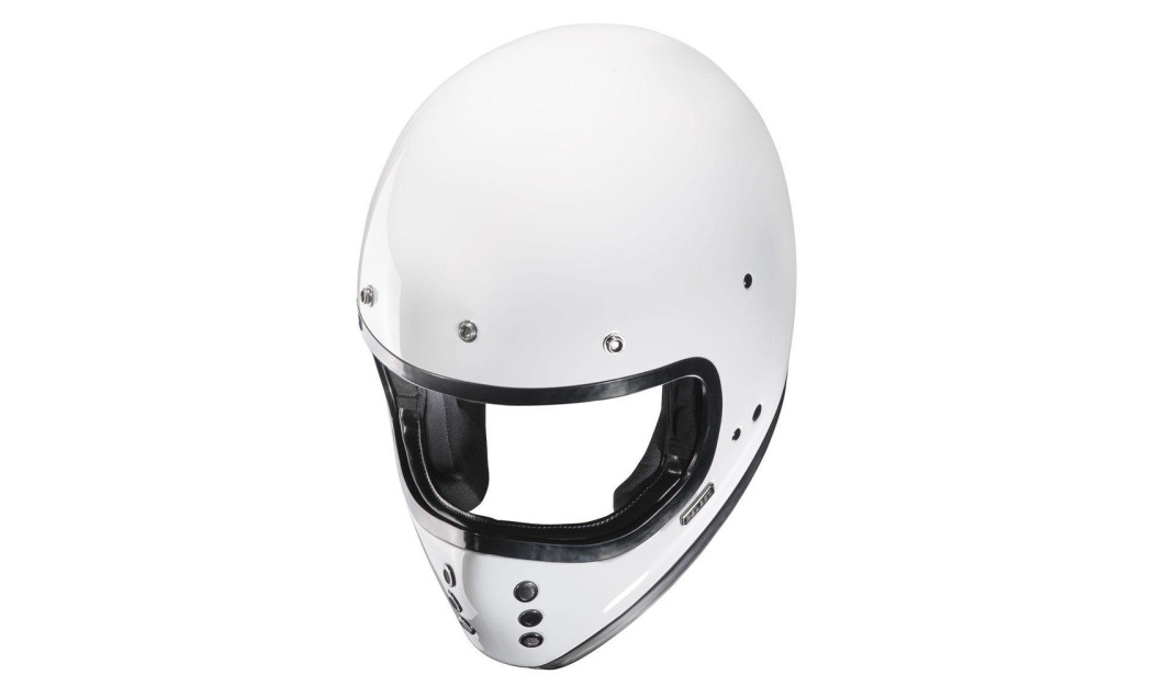 HJC V60 ΚΡΑΝΟΣ ΜΗΧΑΝΗΣ KEVLAR OFF ROAD VINTAGE WHITE