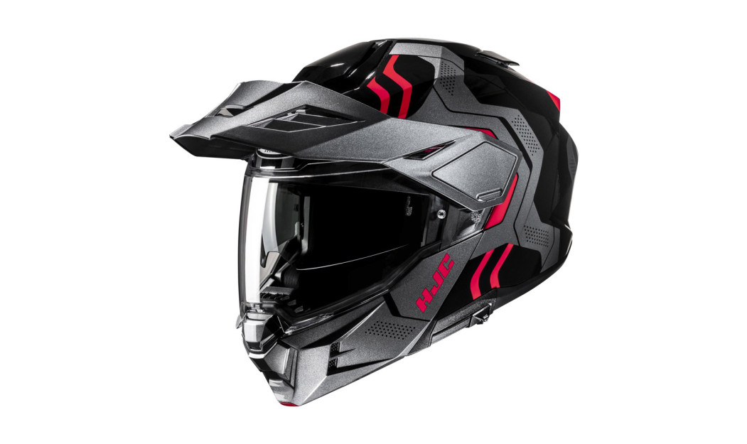 HJC i80 VELLY MC1 ΚΡΑΝΟΣ FLIP UP ENDURO ΜΕ ΓΕΙΣΟ TITANIUM RED