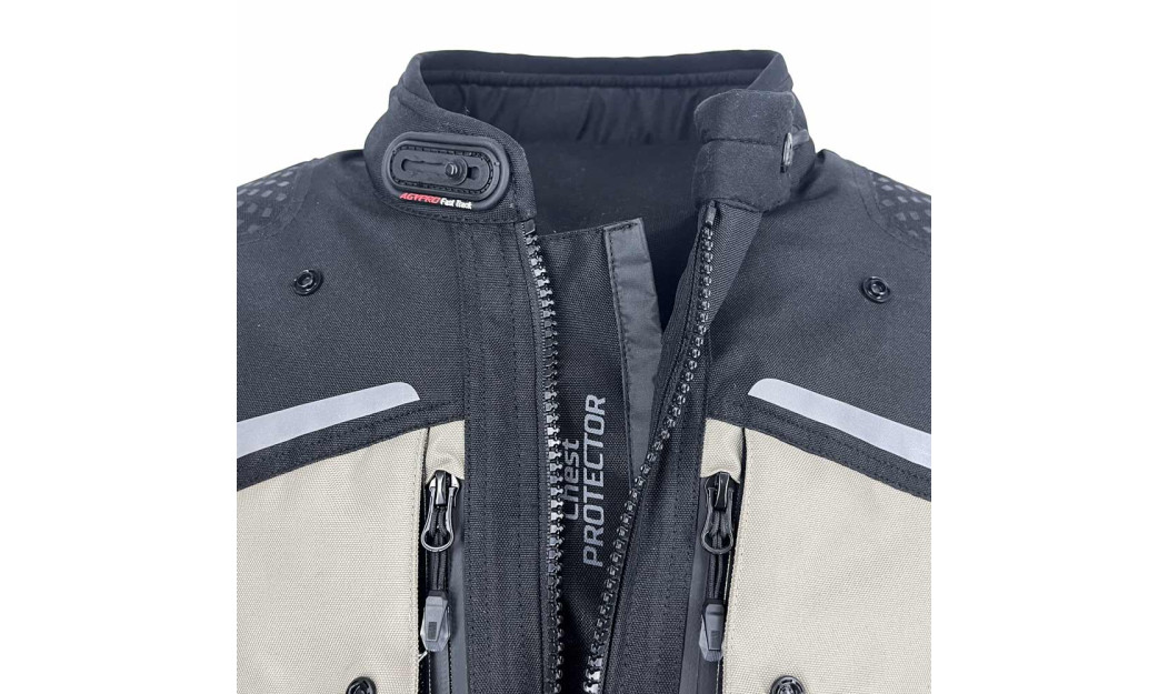 AGVPRO COMMANDER TOURING ΜΠΟΥΦΑΝ ΜΗΧΑΝΗΣ 4 ΕΠΟΧΩΝ BEIGE/BLACK 